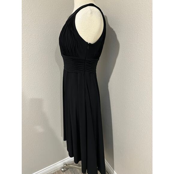 Sangria High Low Sleeveless Midi Dress Black Size 12 - Picture 6 of 10